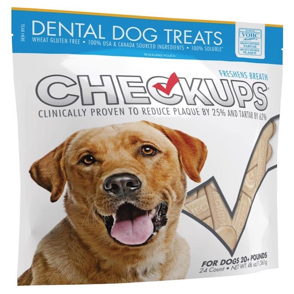 Checkups Dental Treats Dog Dental Treats 24Pk 1444 Zoro